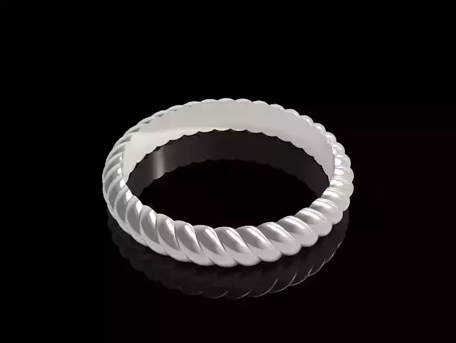 Silver minimalistic ring