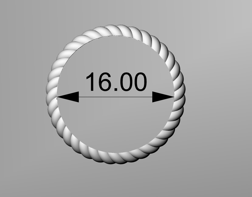 Silver minimalistic ring Free 3D print model_3