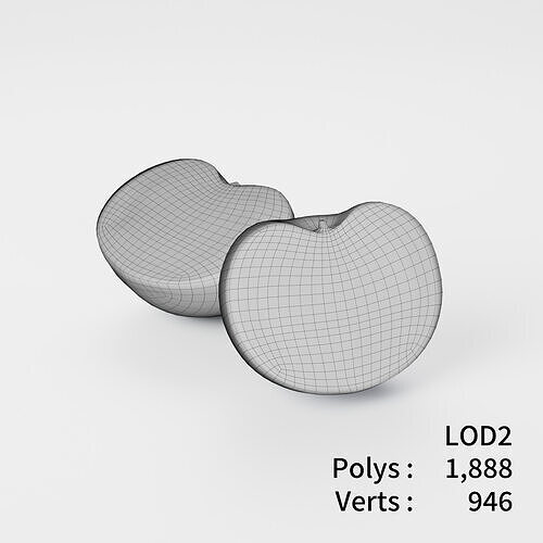 Cut Tomatoes 3D model Low-poly 3D model 5