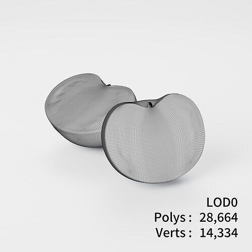 Cut Tomatoes 3D model Low-poly 3D model 3