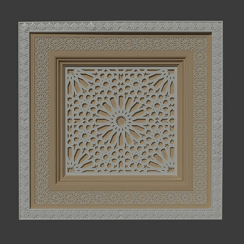 Islamic Geometric Pattern  3D Model  Decorative Design 3D model