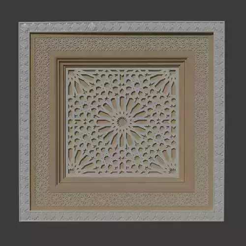 Islamic Geometric Pattern  3D Model  Decorative Design