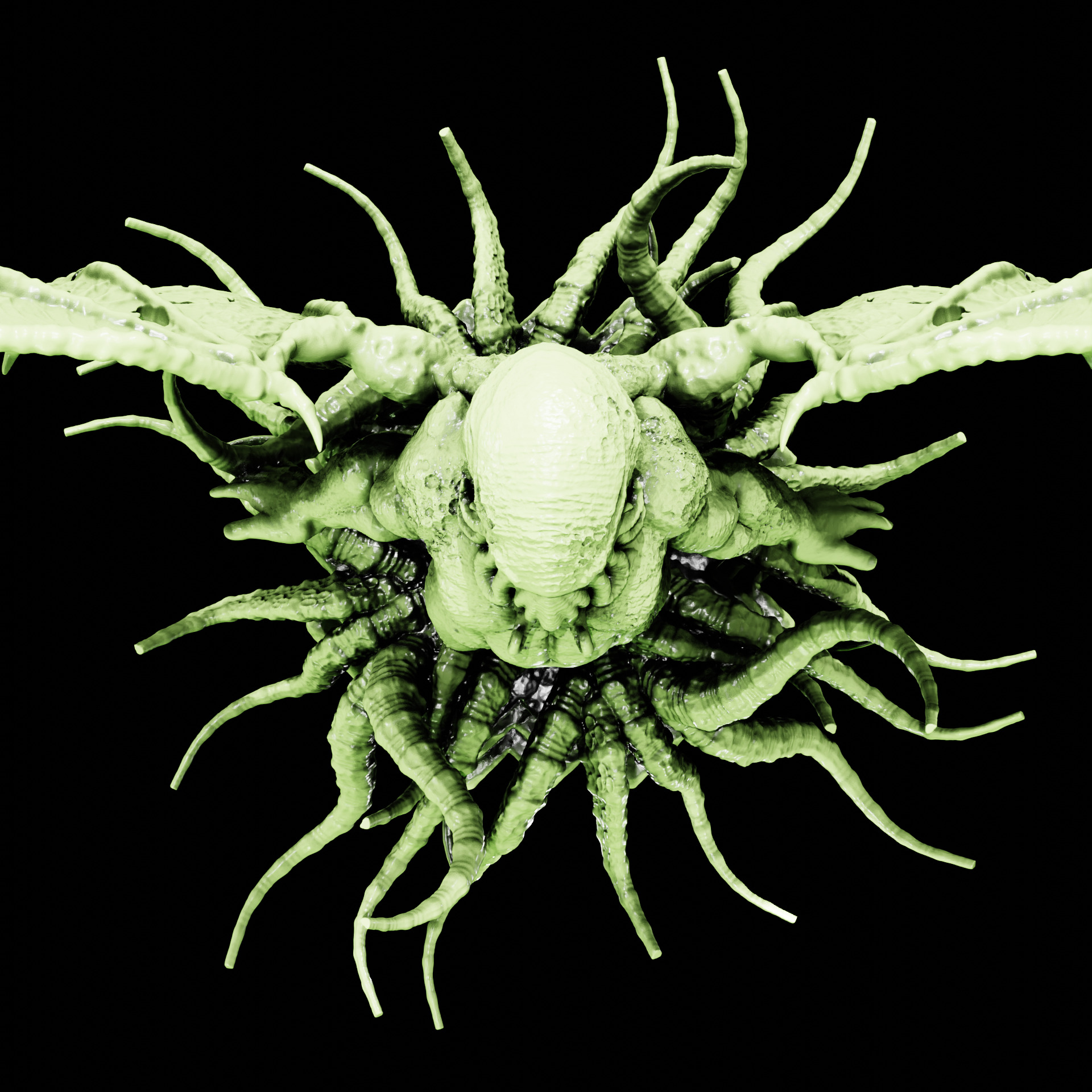 CTHULHU - ANCIENT ONE STATUE - ELDRITCH FIGURE FOR 3D PRINTING 3D print model_10