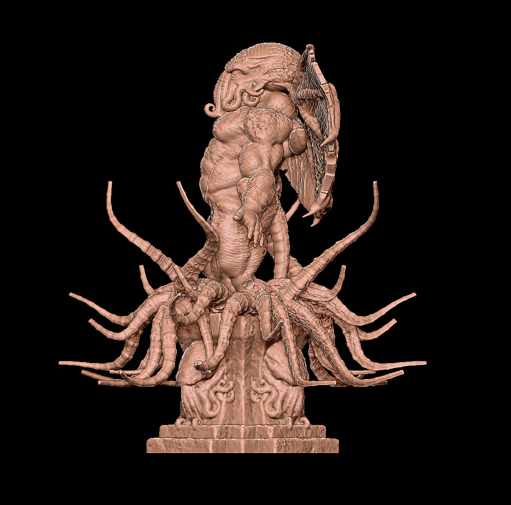 CTHULHU - ANCIENT ONE STATUE - ELDRITCH FIGURE FOR 3D PRINTING 3D print model_24