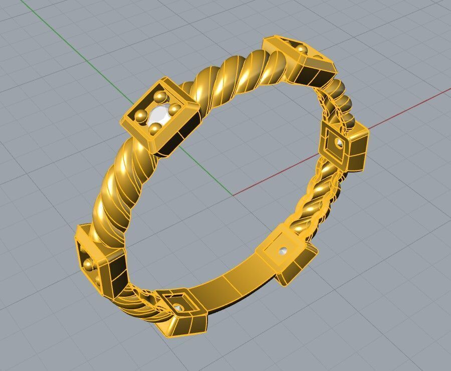 Minimal Ring 3D print model_3