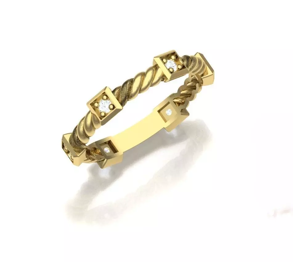 Minimal Ring 3D print model_0