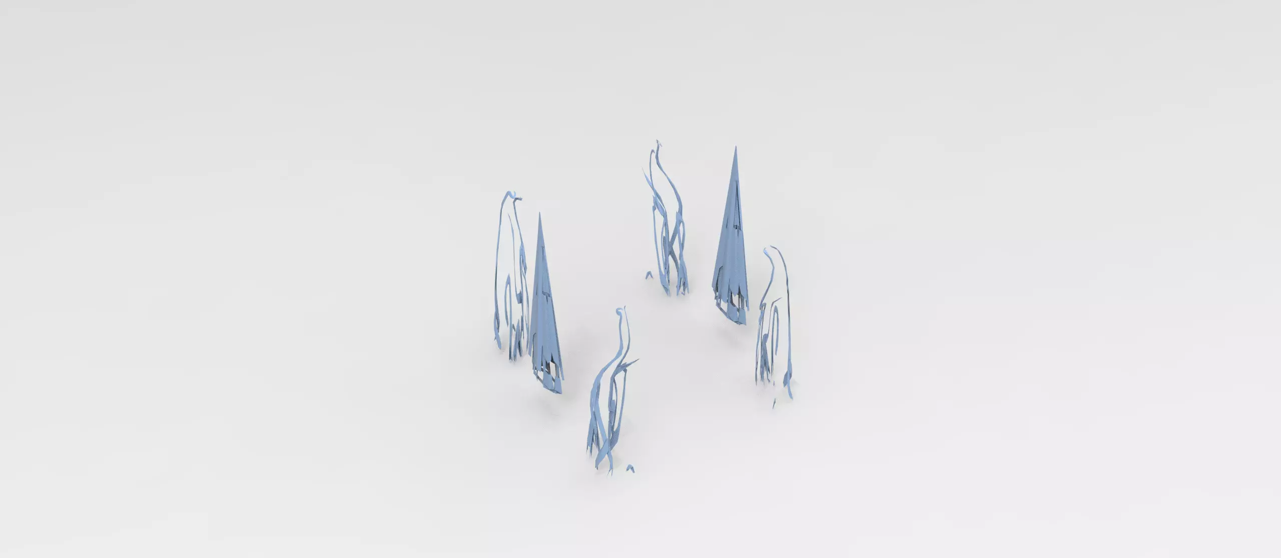 Sci fi squid tower State ray emitters  3D model_0