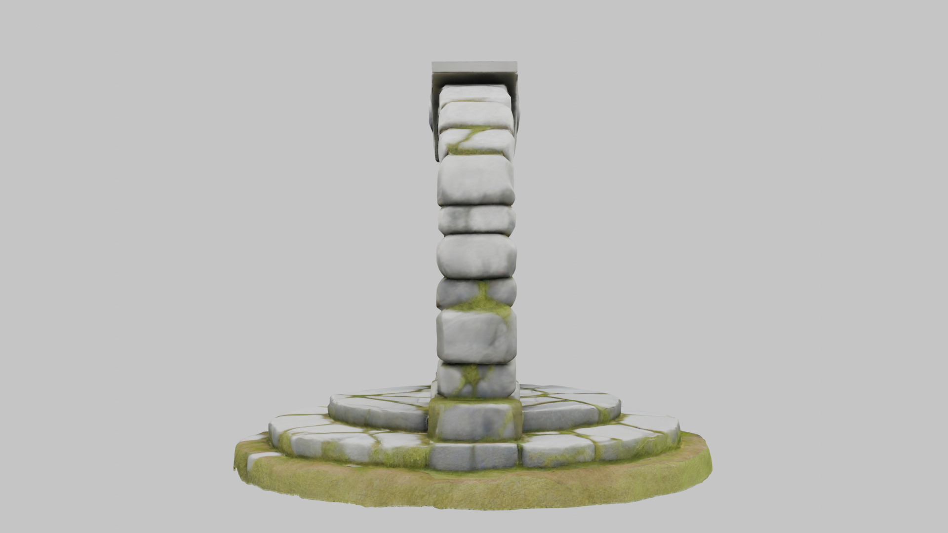 Mystical Stone Portal 3D Model Low-poly 3D model_6