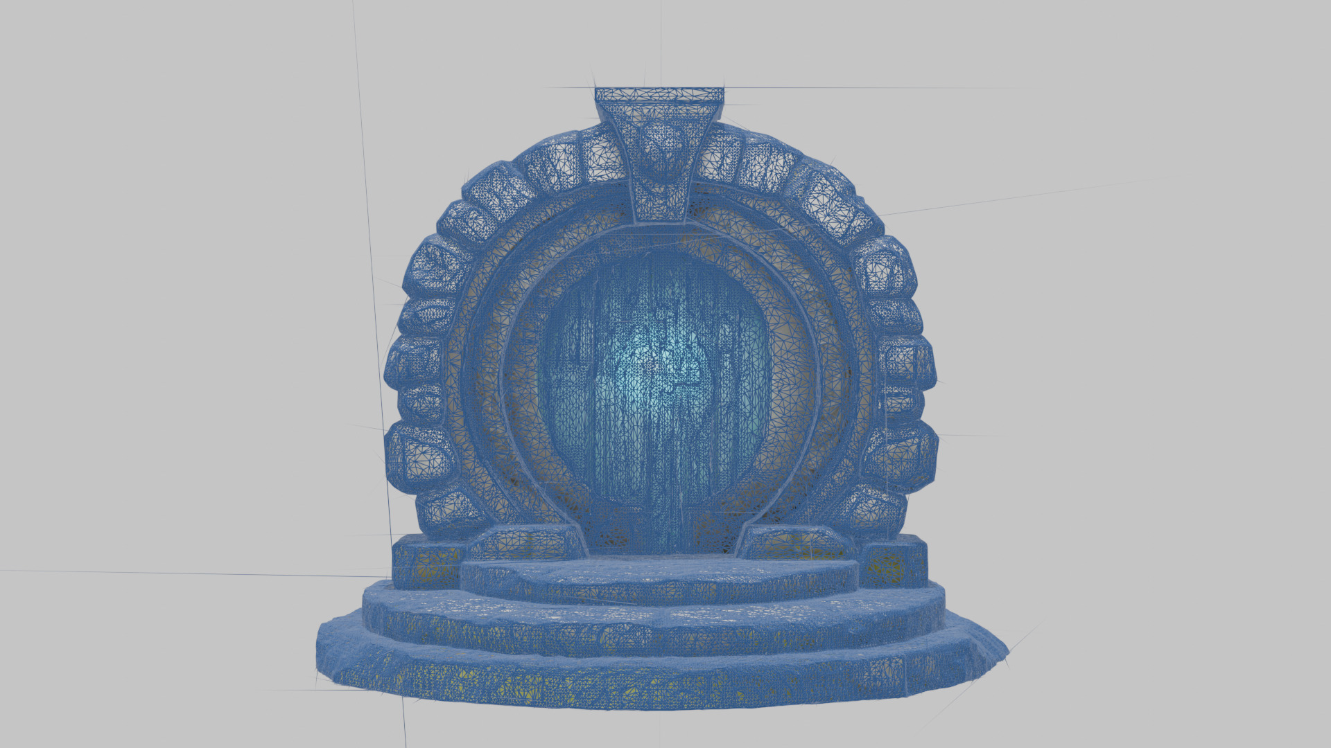 Mystical Stone Portal 3D Model Low-poly 3D model_13