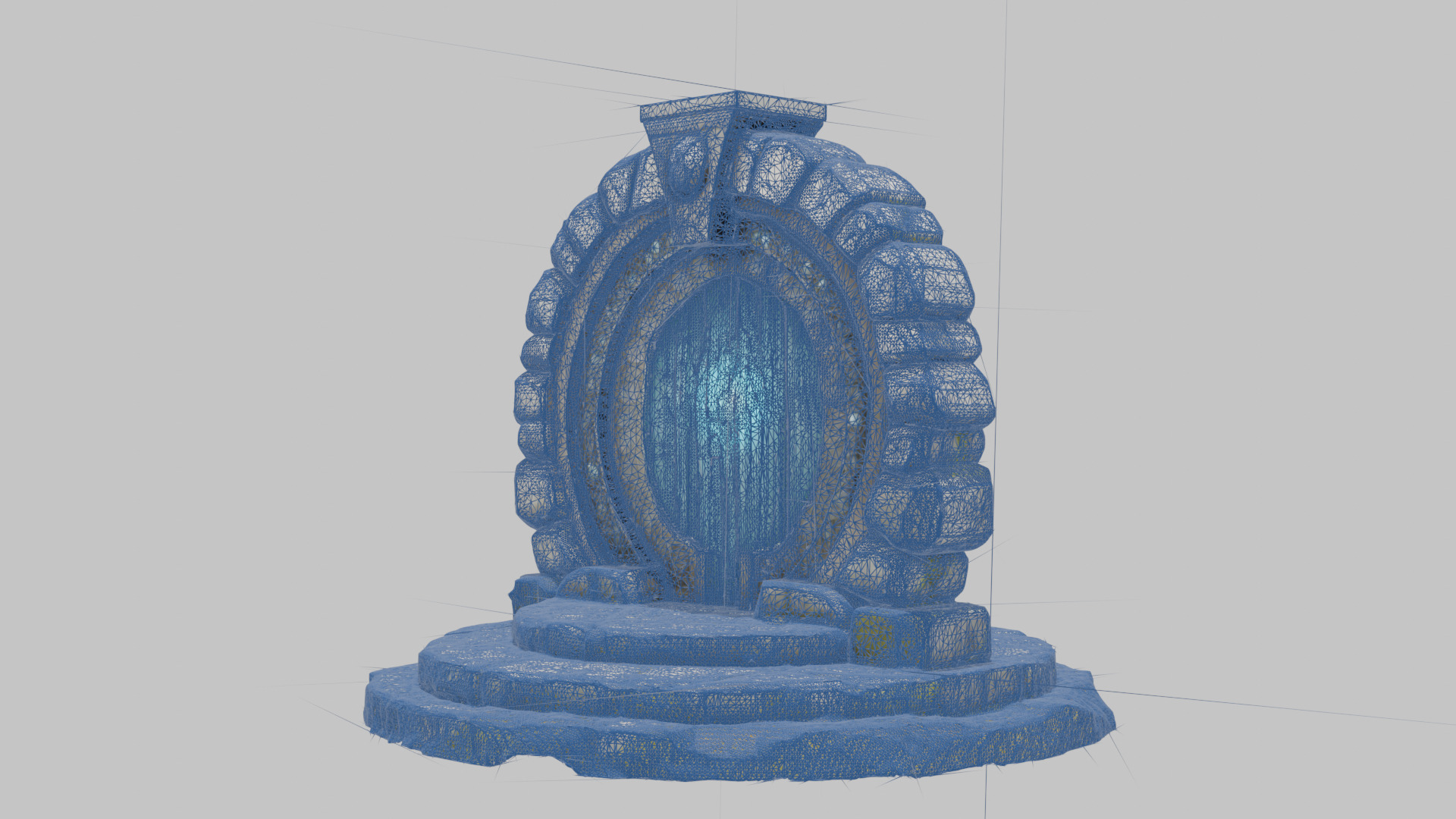 Mystical Stone Portal 3D Model Low-poly 3D model_16