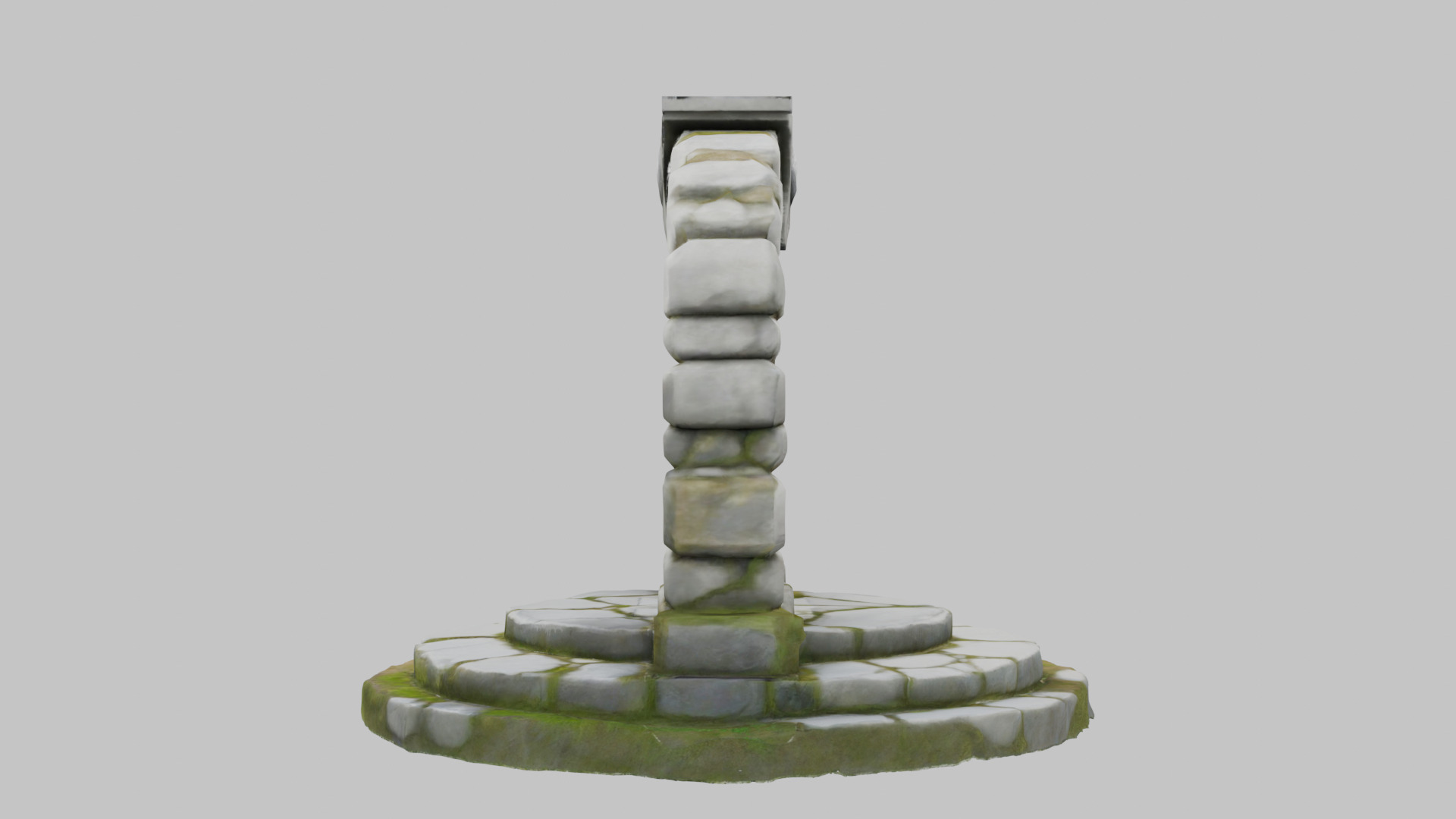Mystical Stone Portal 3D Model Low-poly 3D model_2