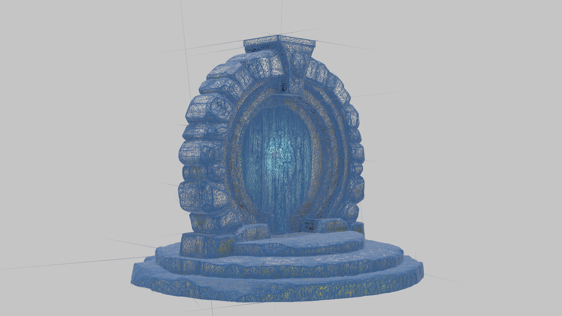 Mystical Stone Portal 3D Model Low-poly 3D model_14