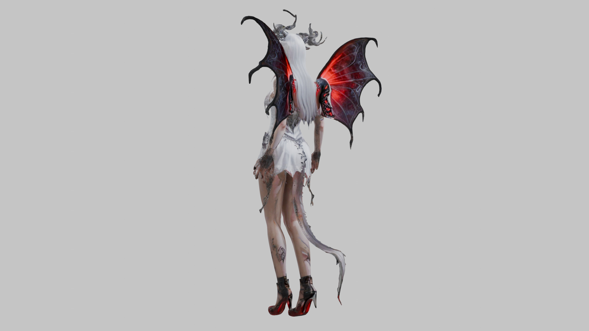 Fantasy Demonic Fairy 3D Model Low-poly 3D model_5