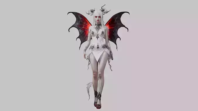 Fantasy Demonic Fairy 3D Model