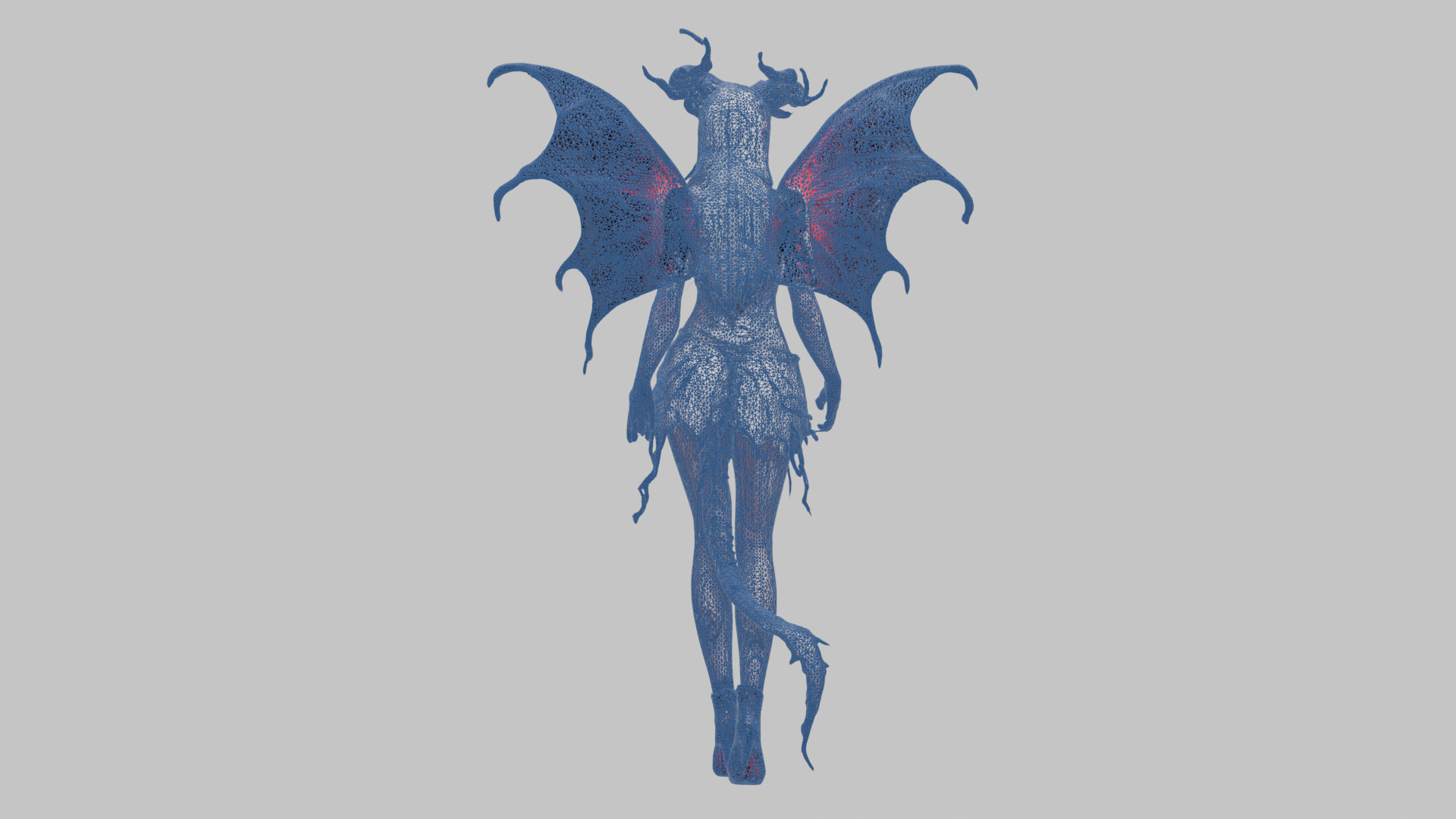 Fantasy Demonic Fairy 3D Model Low-poly 3D model_13