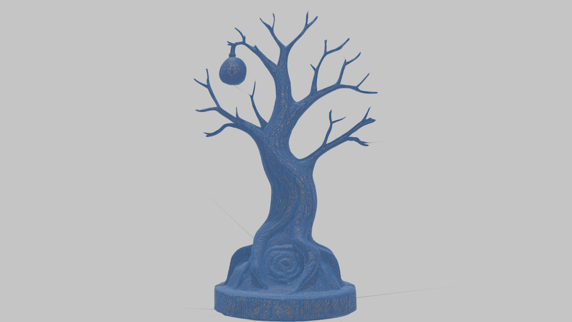 Stylized Tree with Nest 3D Model Low-poly 3D model_13