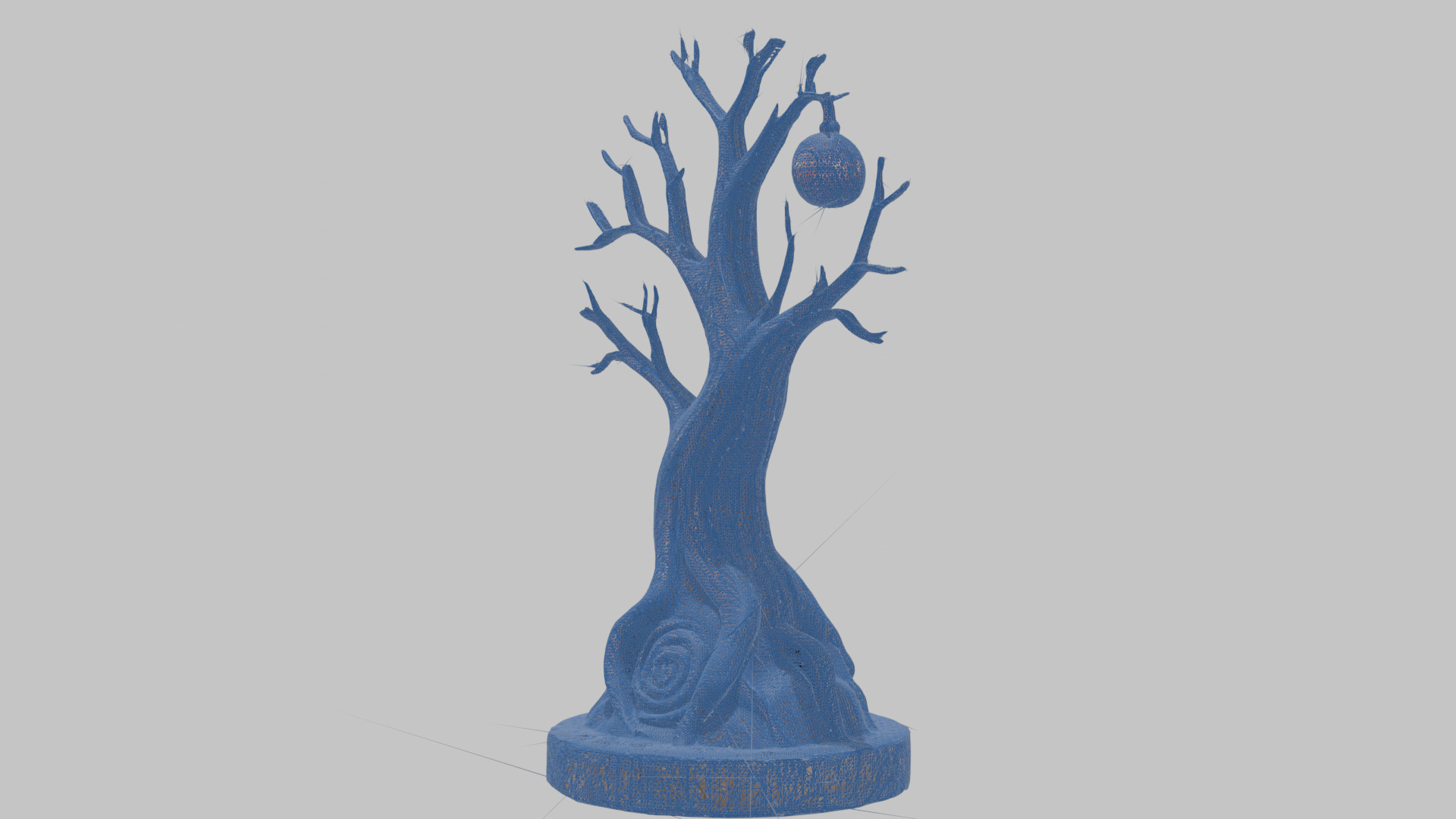 Stylized Tree with Nest 3D Model Low-poly 3D model_16
