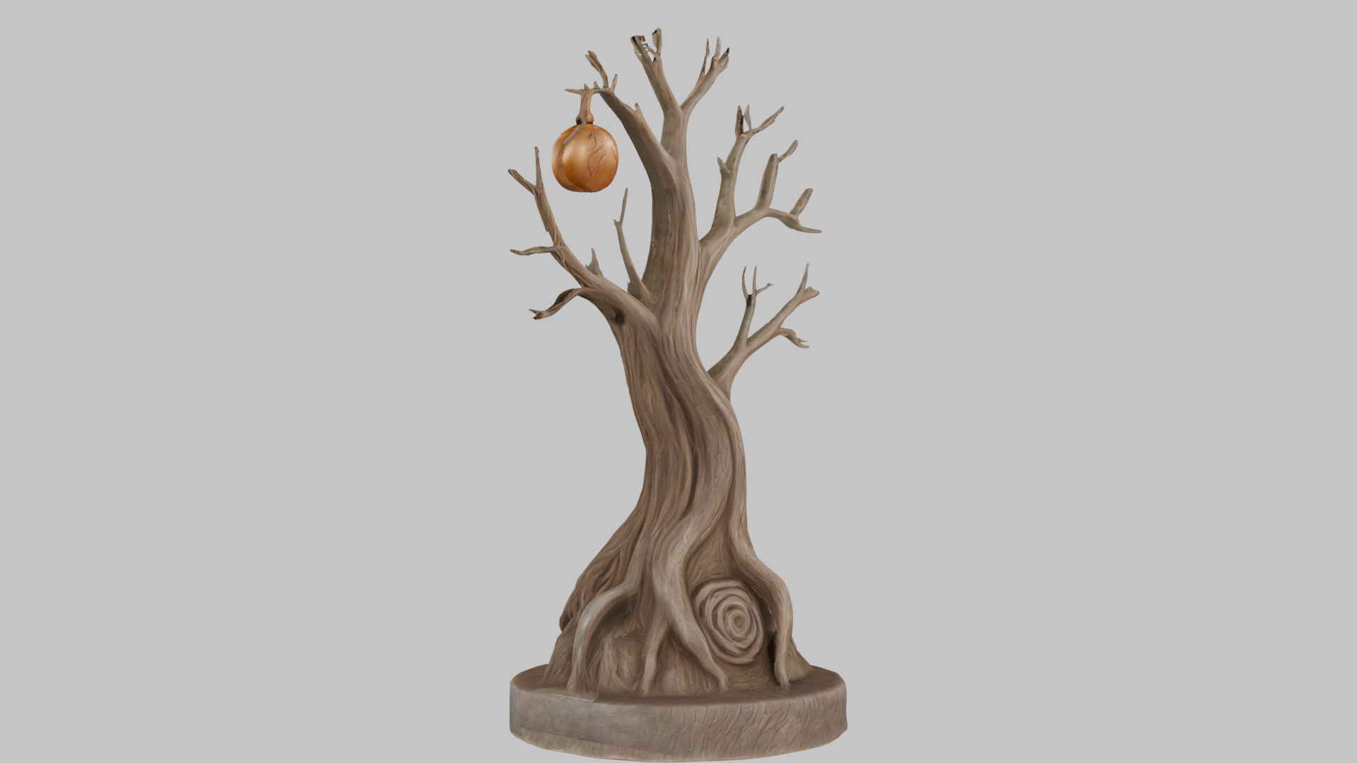 Stylized Tree with Nest 3D Model Low-poly 3D model_5