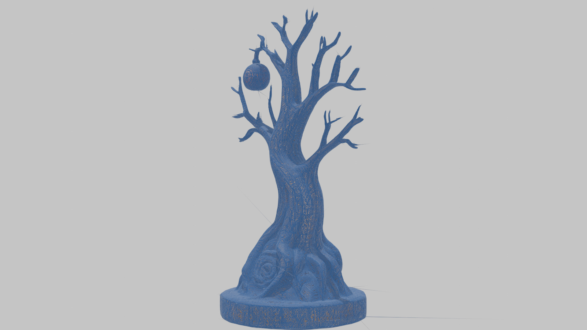 Stylized Tree with Nest 3D Model Low-poly 3D model_12