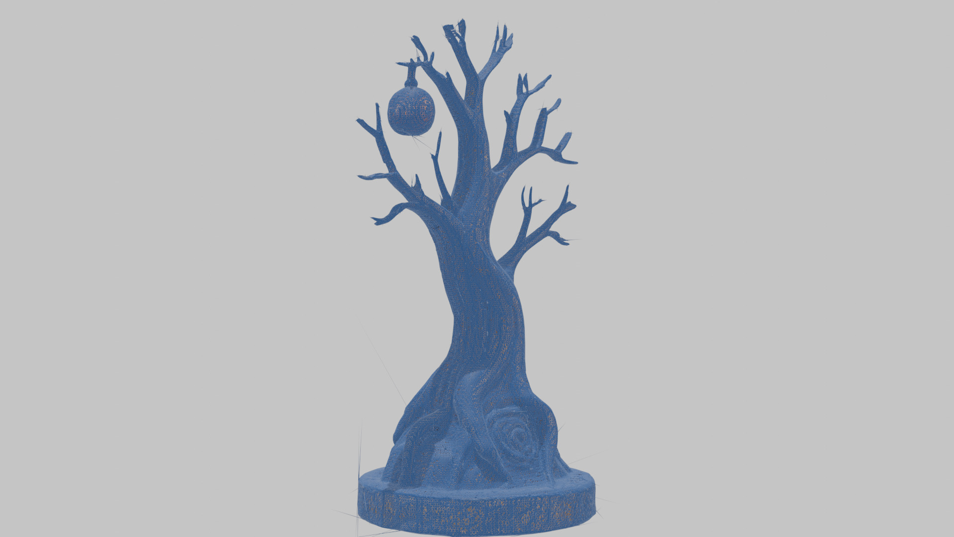Stylized Tree with Nest 3D Model Low-poly 3D model_14