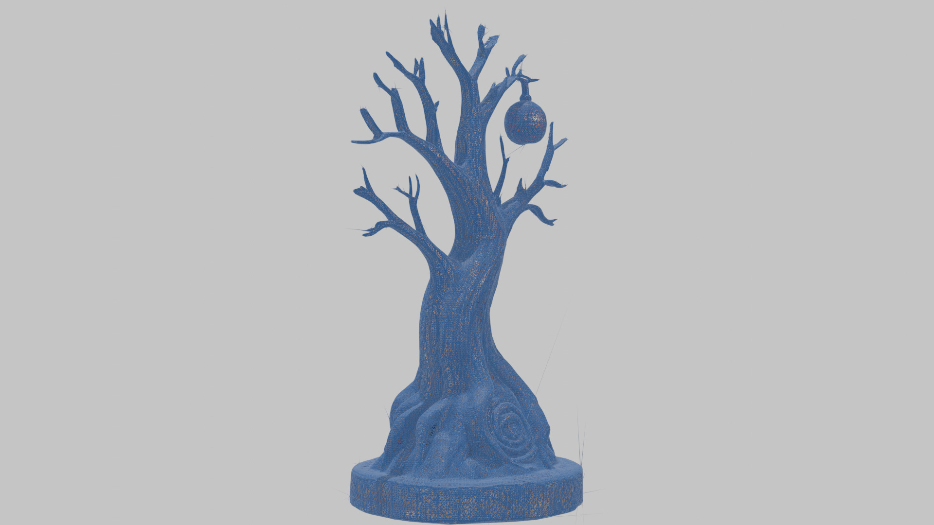 Stylized Tree with Nest 3D Model Low-poly 3D model_10