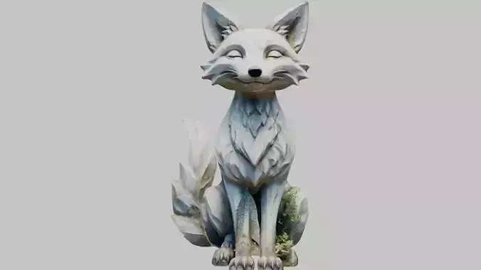 Stylized Stone Fox