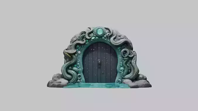 Mystical Stone Portal 3D Model