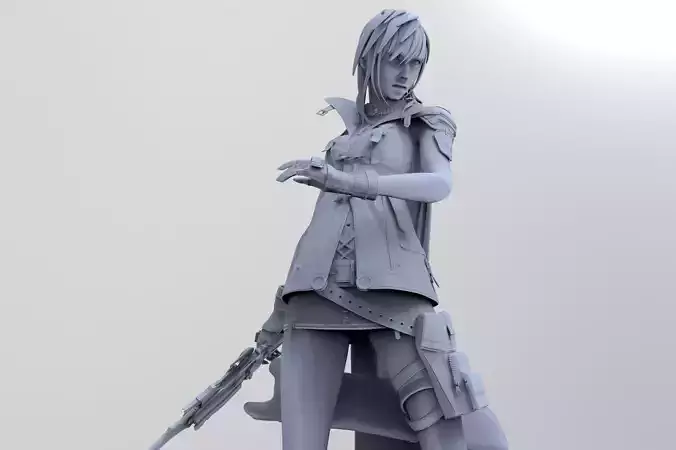 LIGHTNING - FINAL FANTASY XIII 3D print model