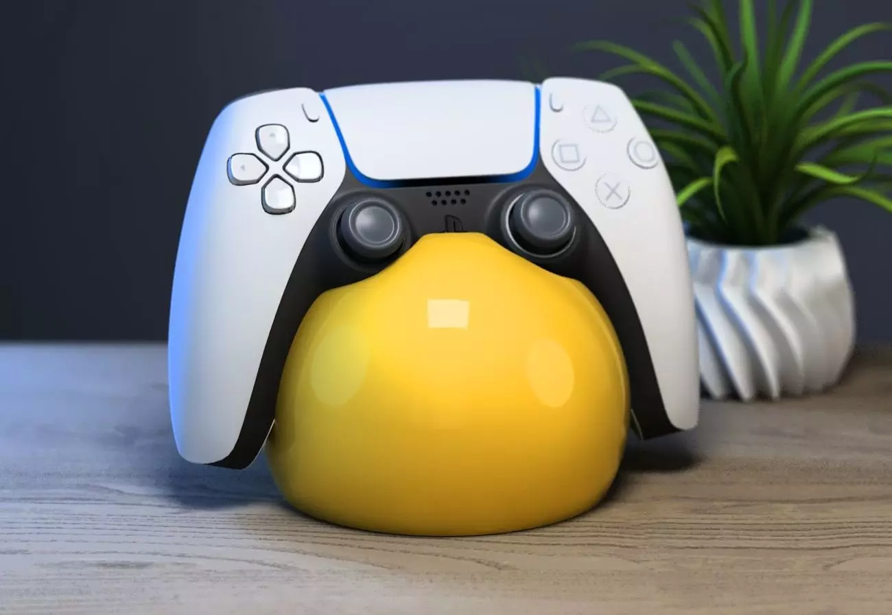 Sphere modenr Ps5 controller stand Minimal sphere ps5controller  3D print model_0