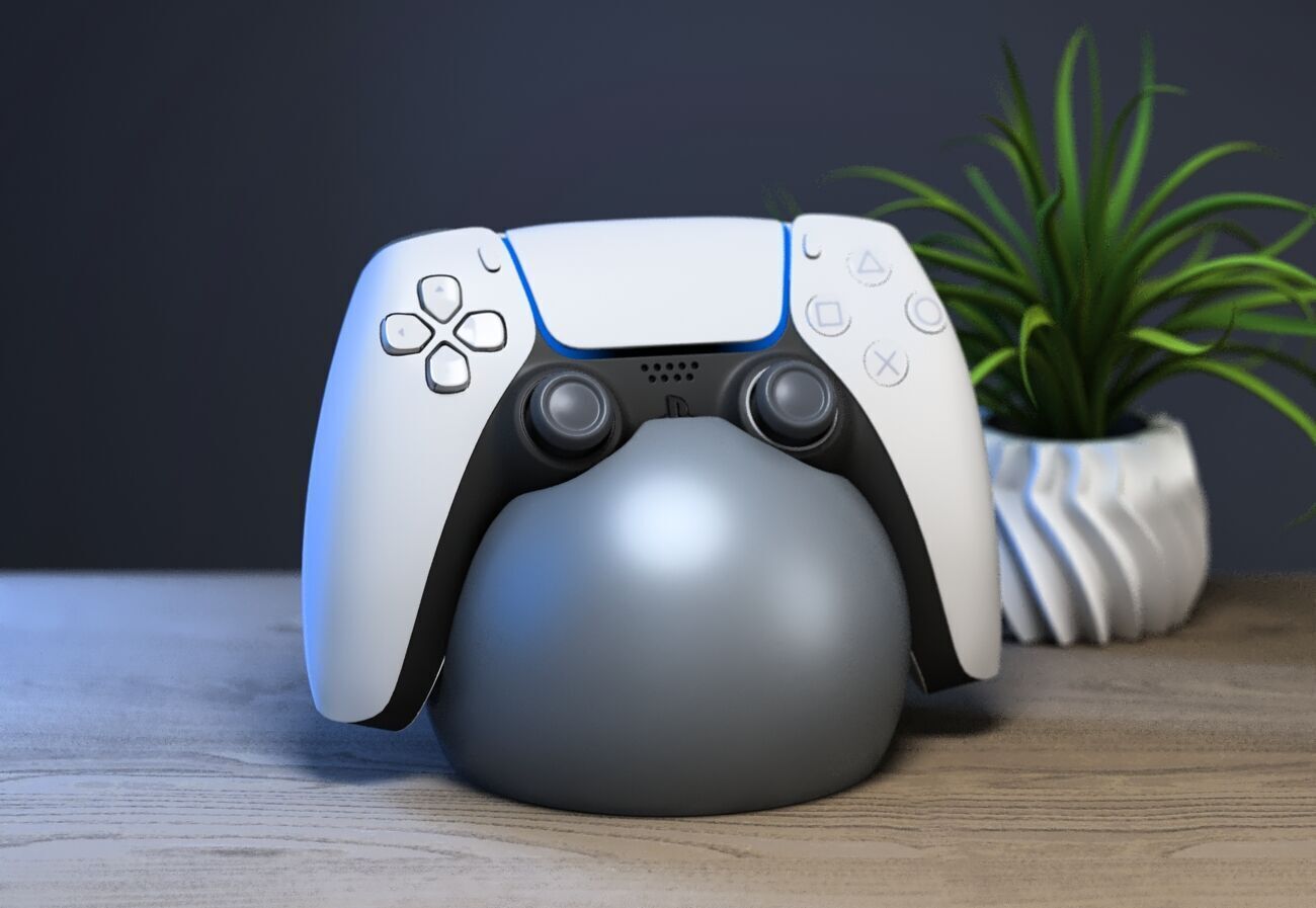 Sphere modenr Ps5 controller stand Minimal sphere ps5controller  3D print model_2