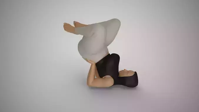Woman Bending Back 3D print model