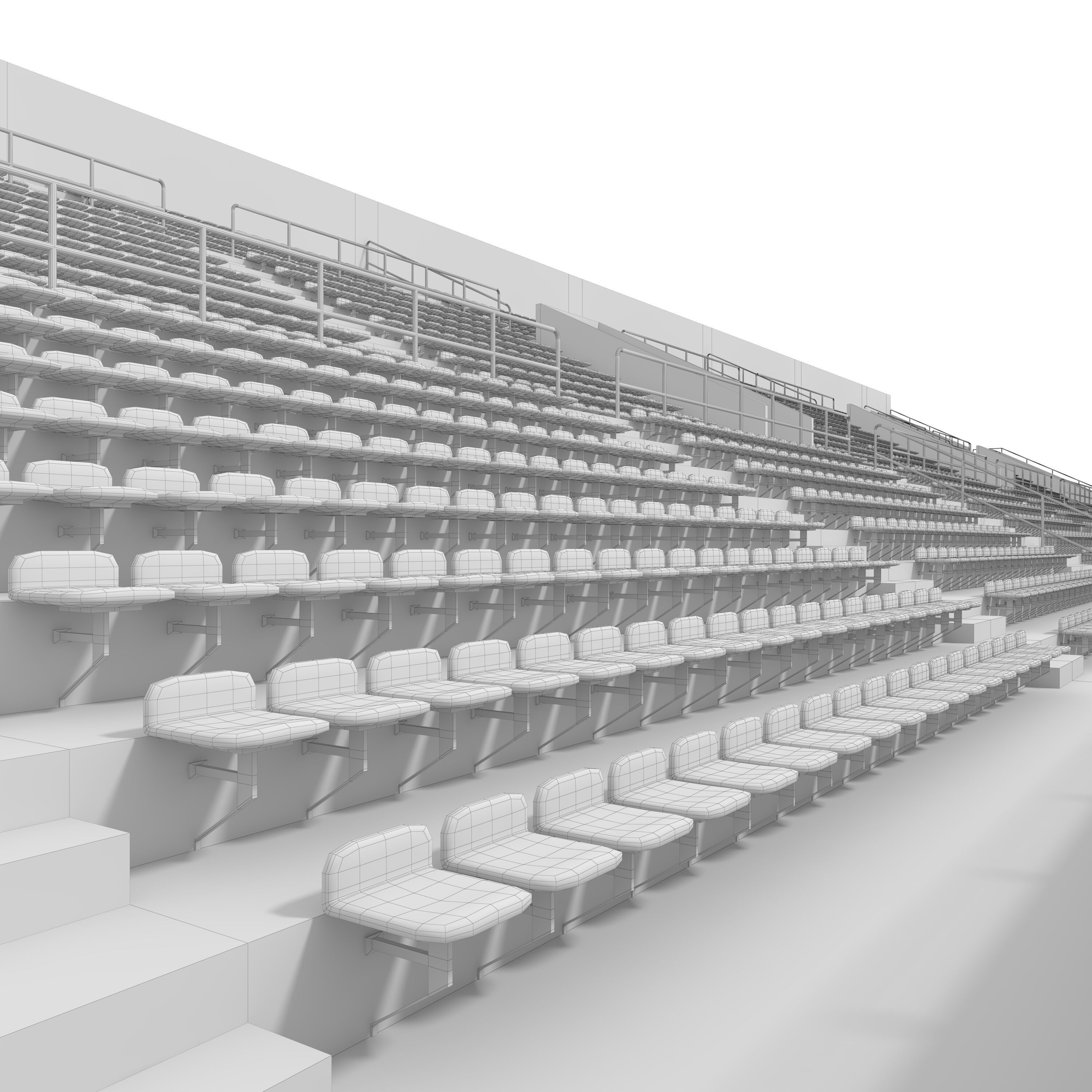 Stadium Tribune 05 3D model_3