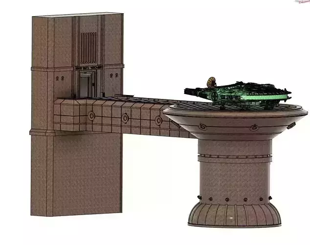 CITY IN THE CLOUDS LANDING BAY DIORAMA