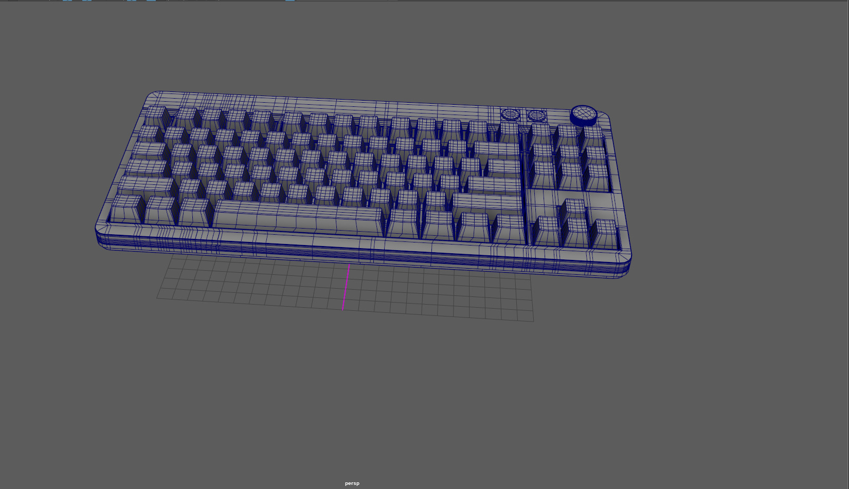 Mechanical Keyboard 3D model_7