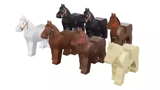 TwindBricks3D - Lego horse collection 1