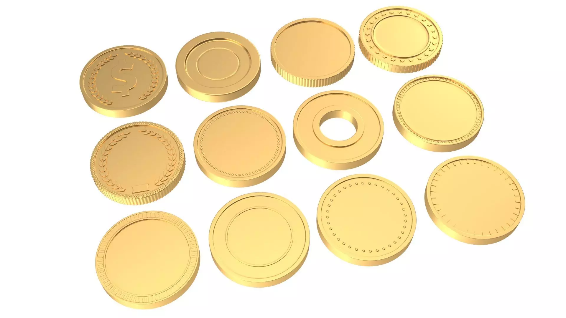 Coins 3D model