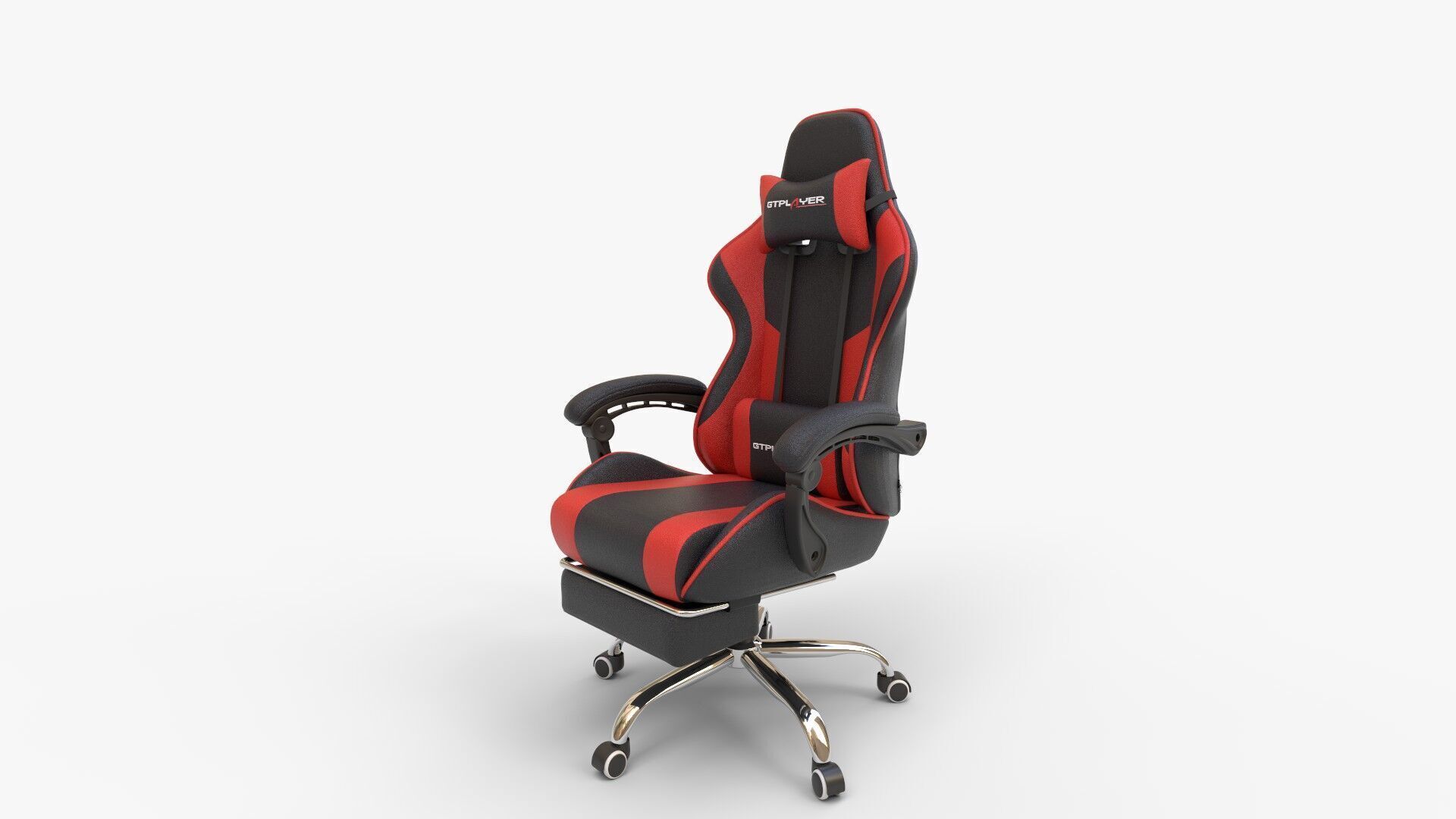 GTRACING Gaming Chair with Adjustable Headrest 3D model_2
