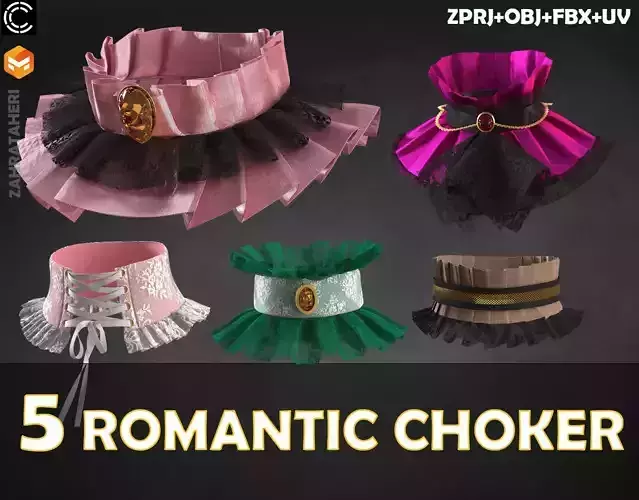 5 ROMANTIC CHOKER SET
