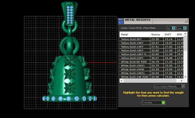 Christmas Bell  PANDANT 3D PRINTABLE MODAL  3D print model_2
