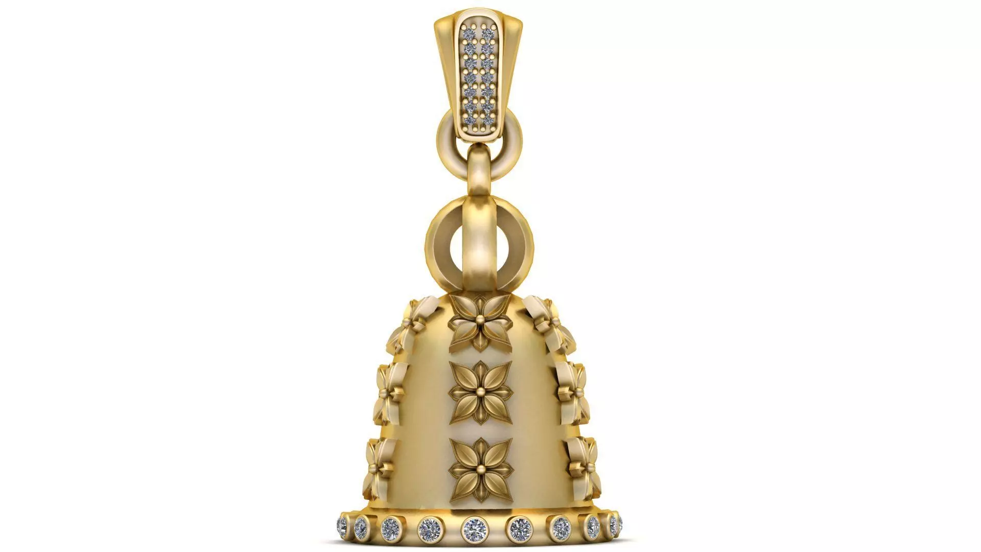 Christmas Bell  PANDANT 3D PRINTABLE MODAL  3D print model_0