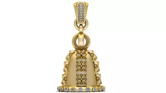 Christmas Bell  PANDANT 3D PRINTABLE MODAL  3D print model