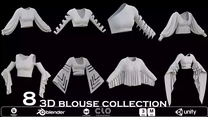 3D Blouse Collection