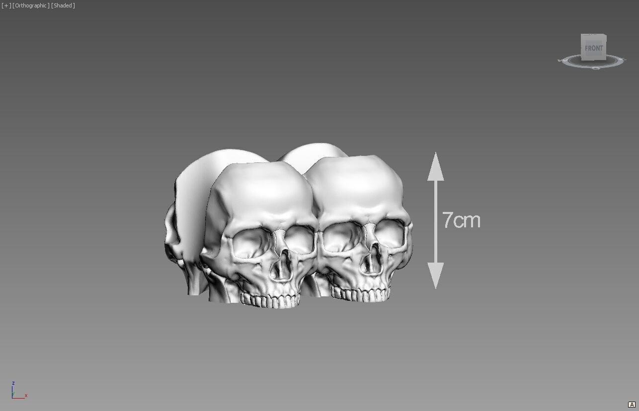 Skull Ps5 controller stand Skull ps5controller holder 3D print model_3