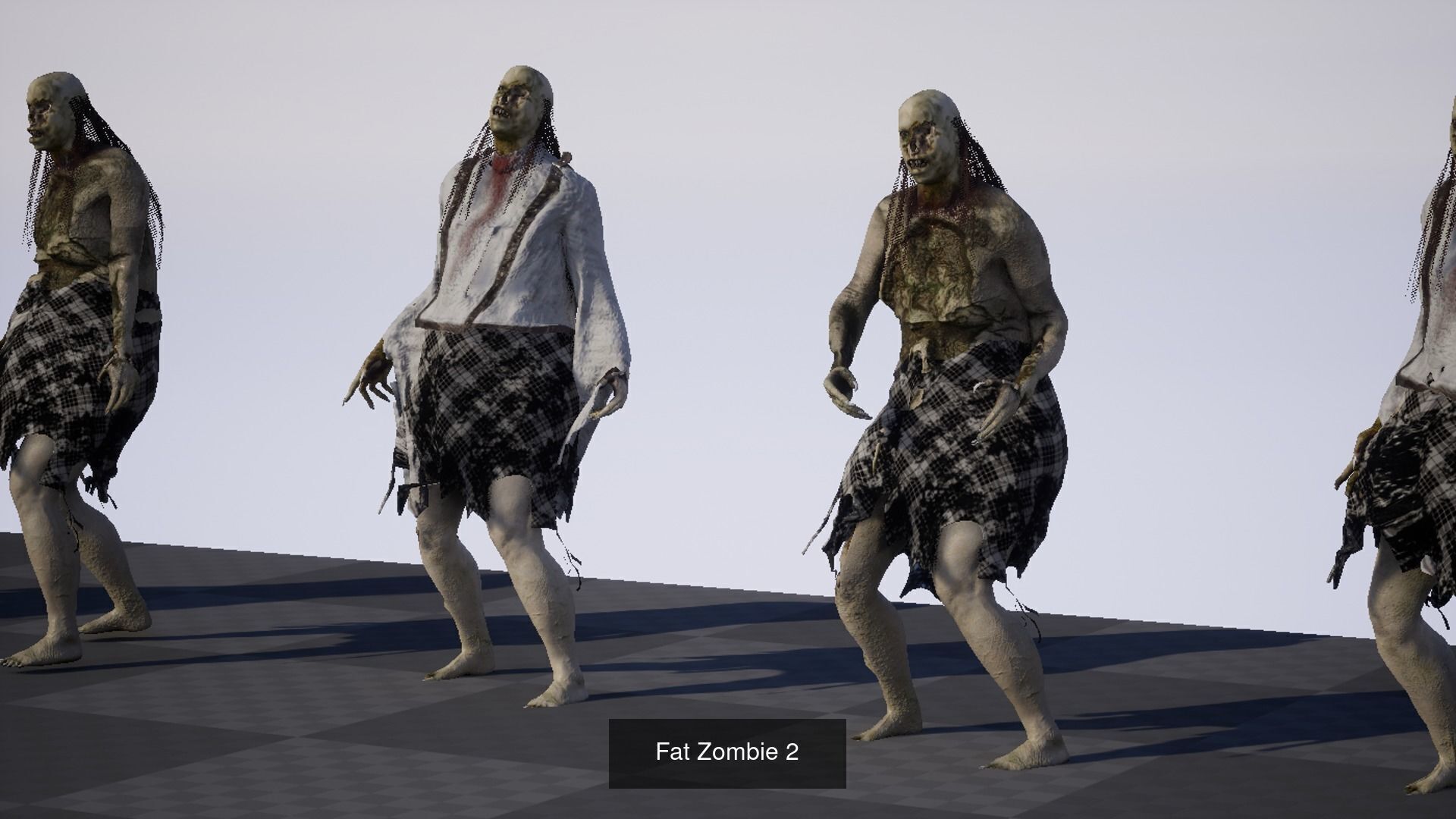 Custom rigged animated game-ready zombies collection 1 _6