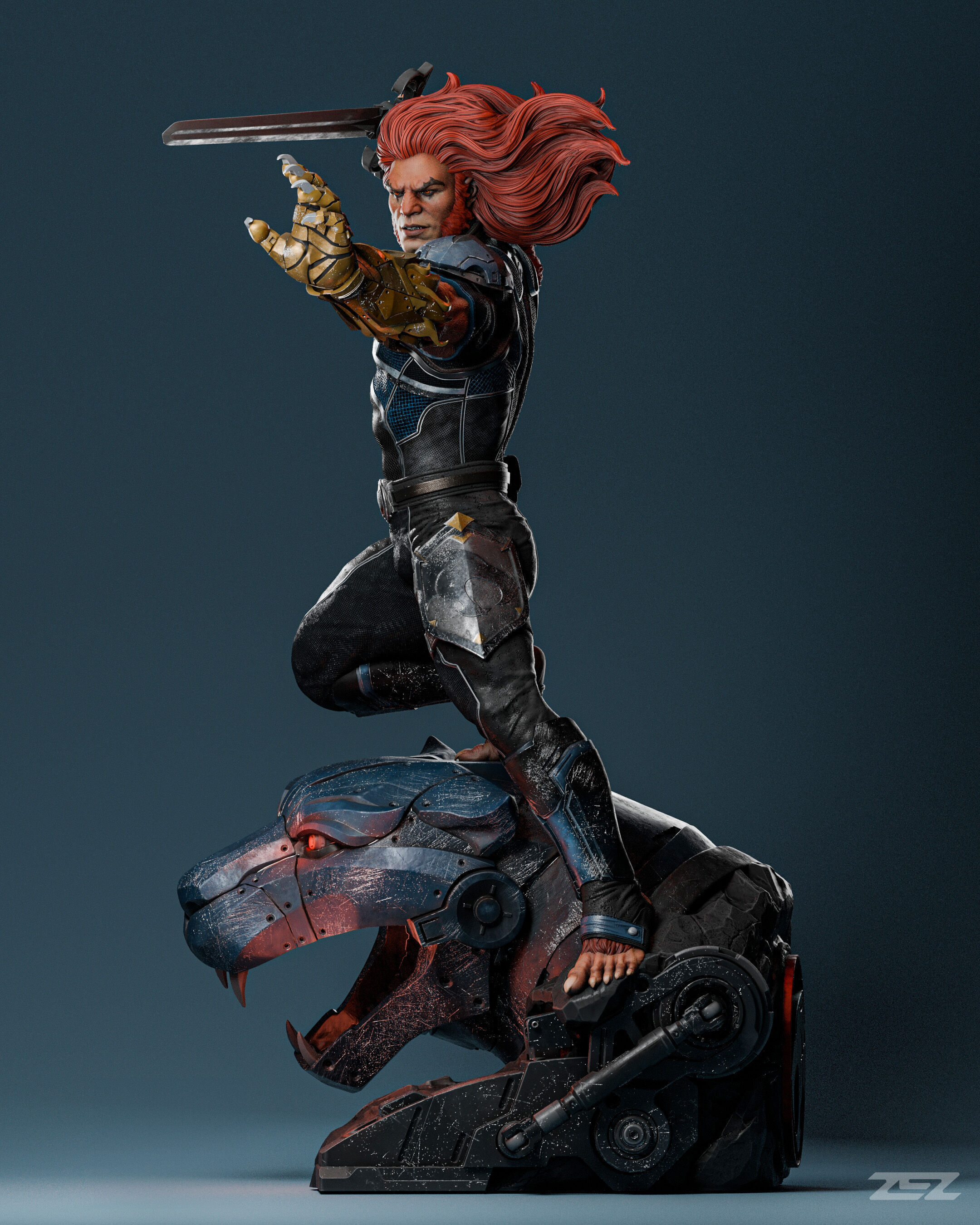 Lion-O ThunderCats - STL 3D print model_3