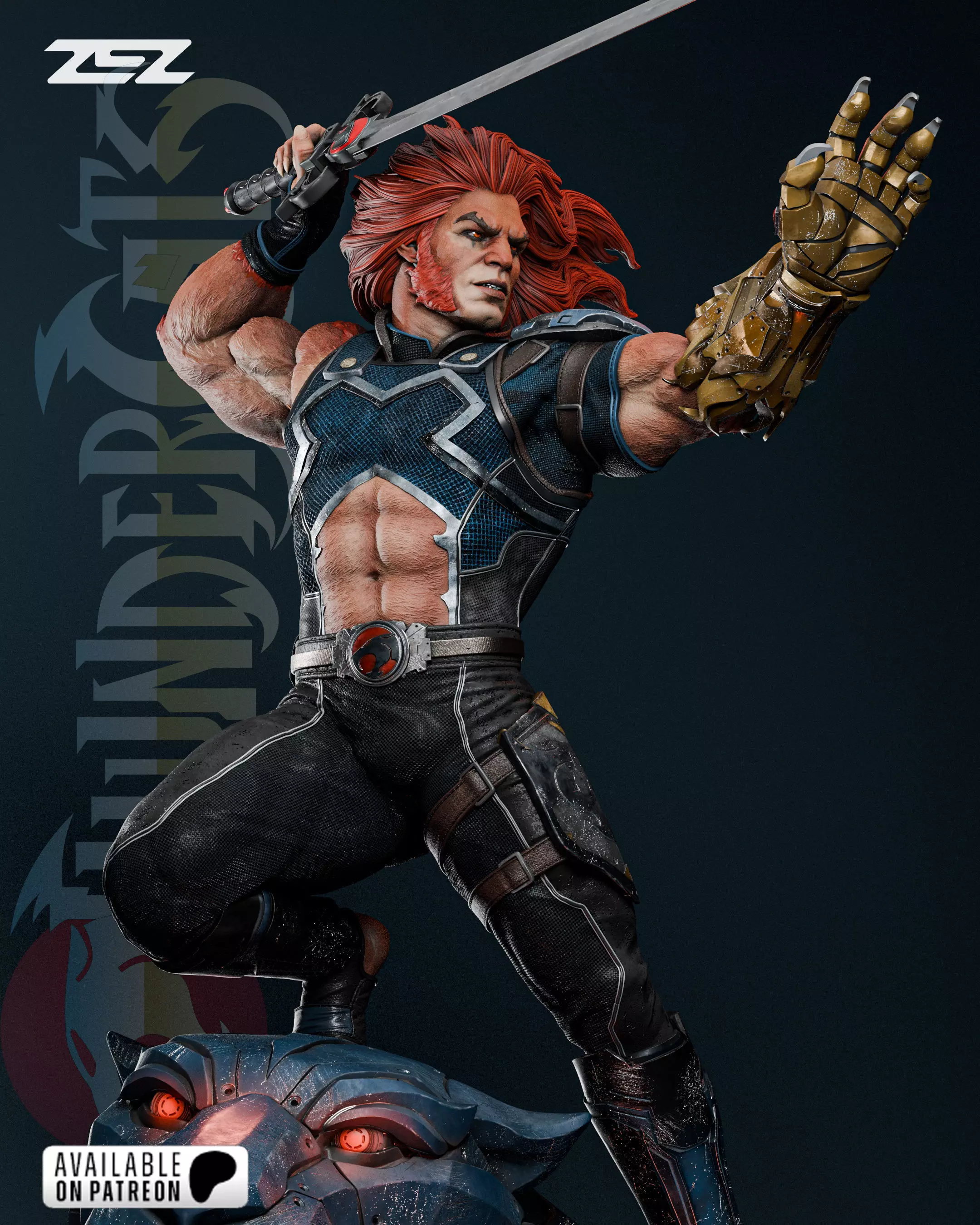 Lion-O ThunderCats - STL 3D print model_0