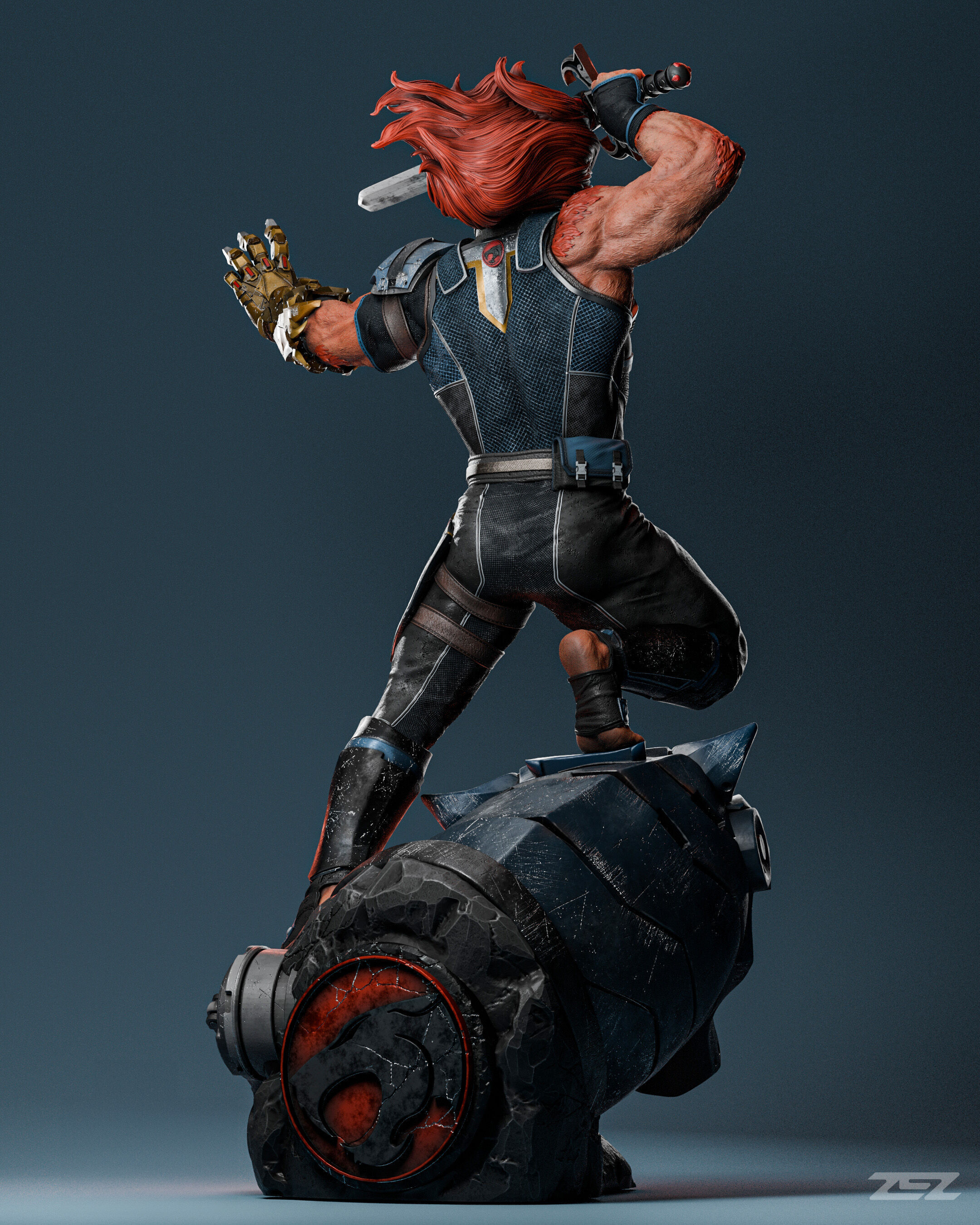 Lion-O ThunderCats - STL 3D print model_7