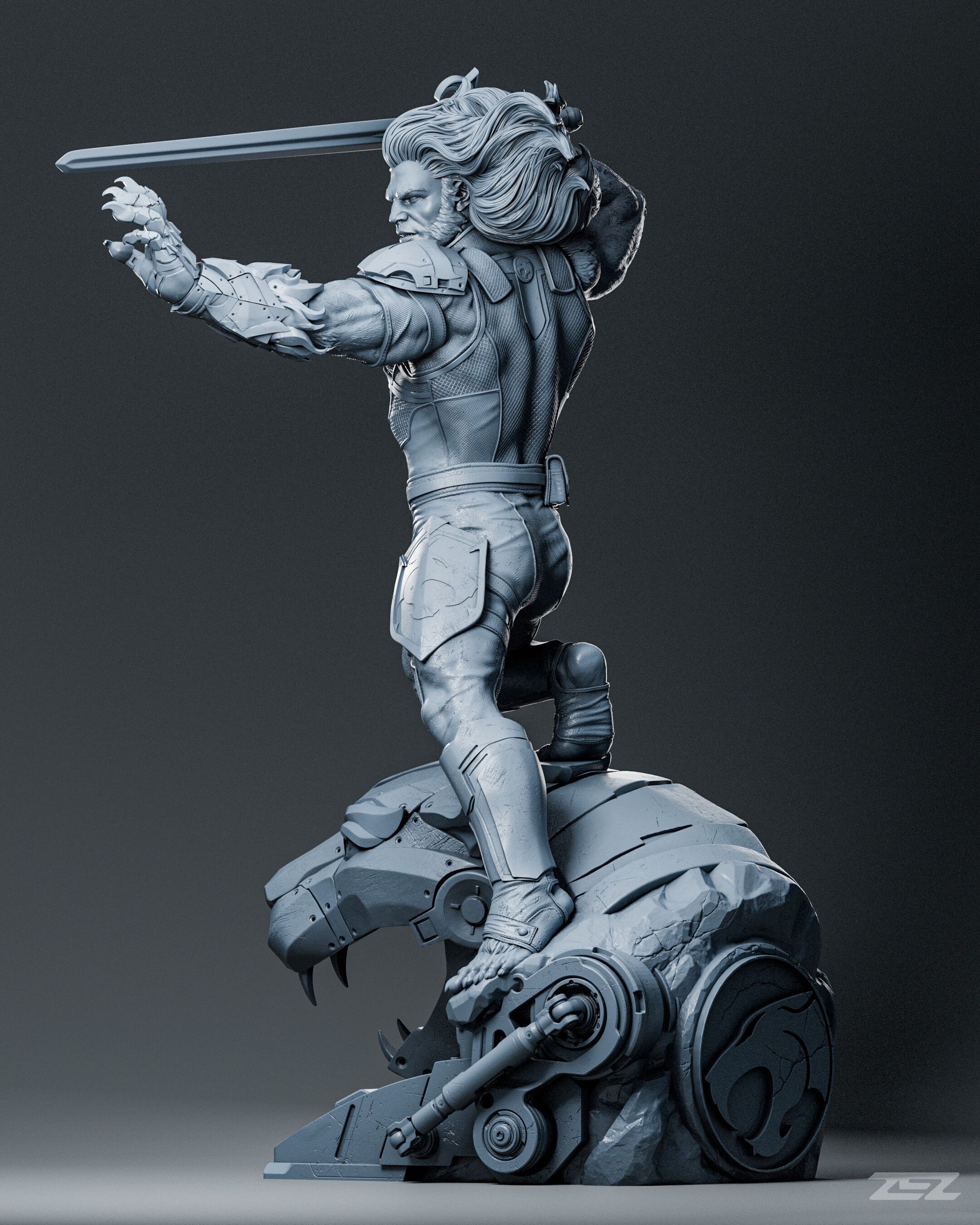 Lion-O ThunderCats - STL 3D print model_4