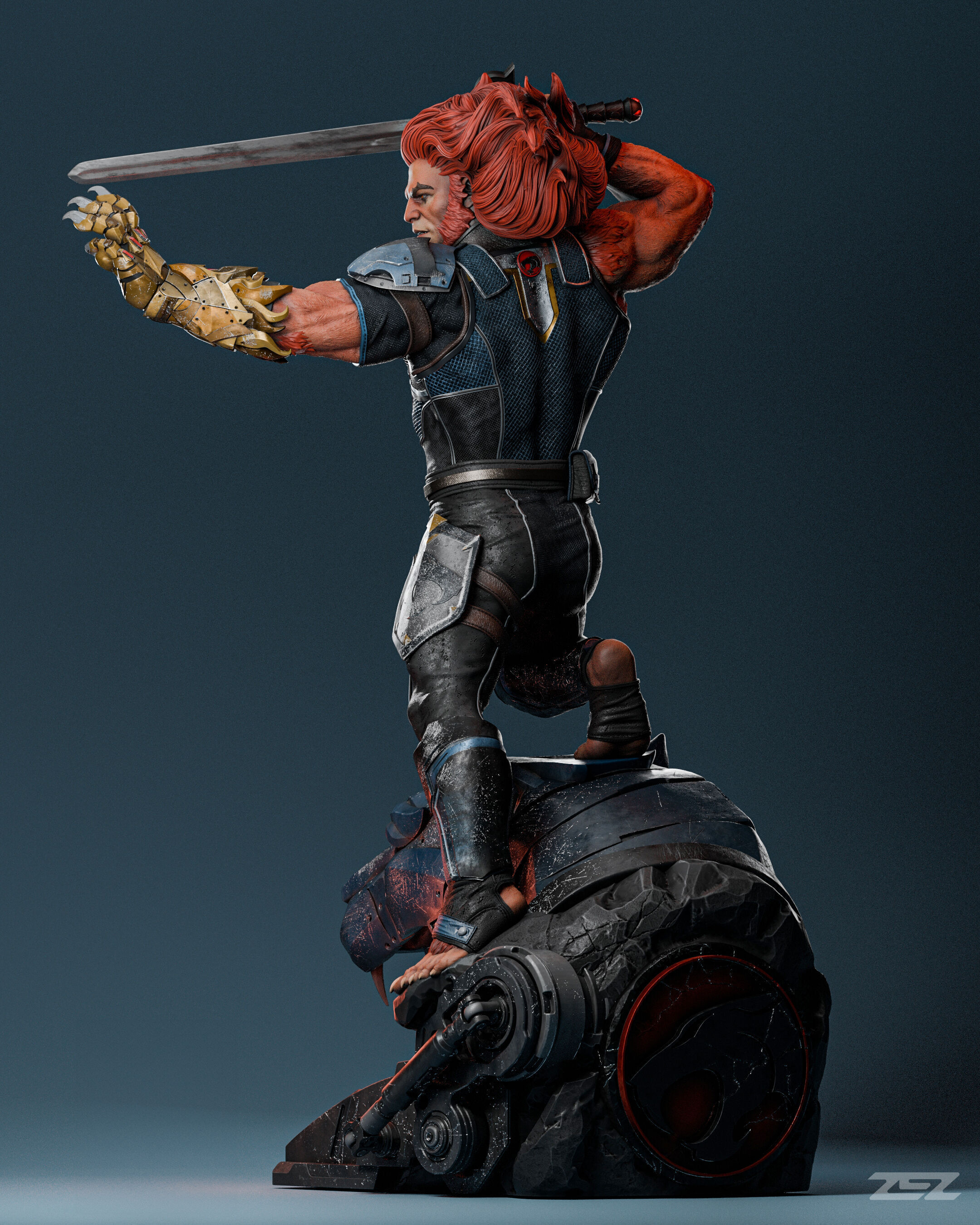 Lion-O ThunderCats - STL 3D print model_5