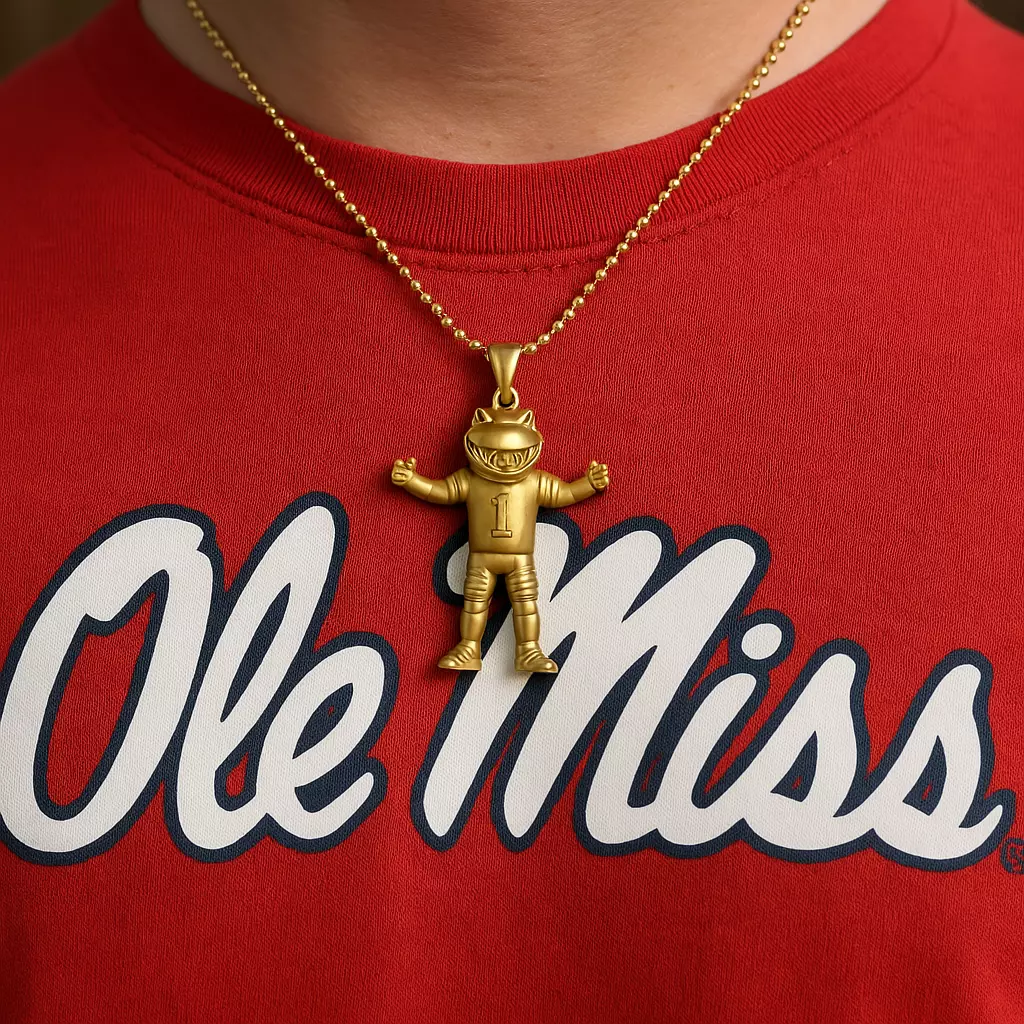 NCAA - Necklaces Ole Miss Rebels - Hanging Figurine 3D print model_0
